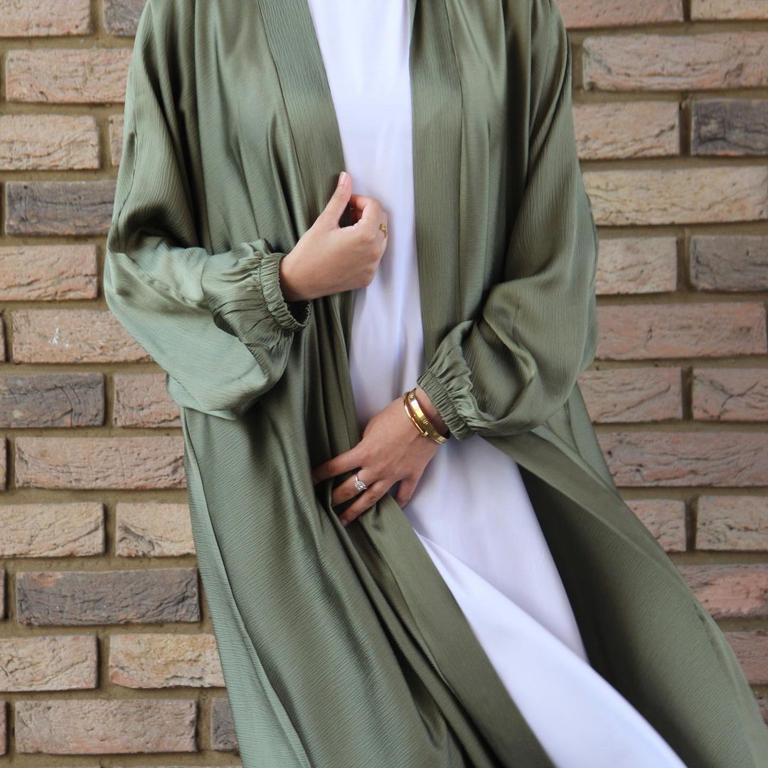 Women's Casual Swing Plus Size Cardigan Robe Drawstring Sleeve Dress