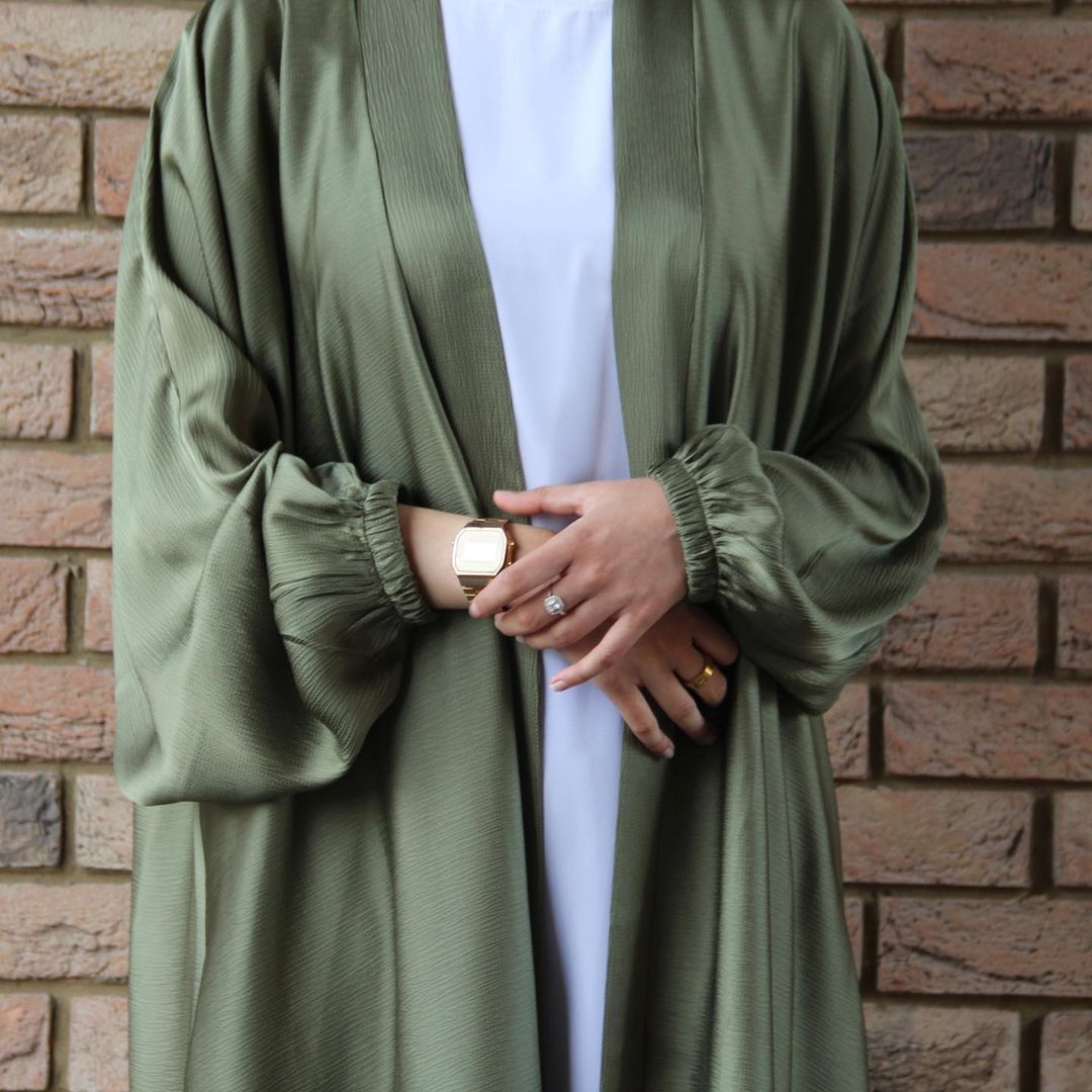 Women's Casual Swing Plus Size Cardigan Robe Drawstring Sleeve Dress