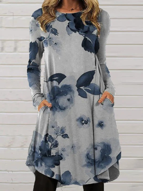 Digital Printing Elegant Attractive Women's Fashion Retro Dress