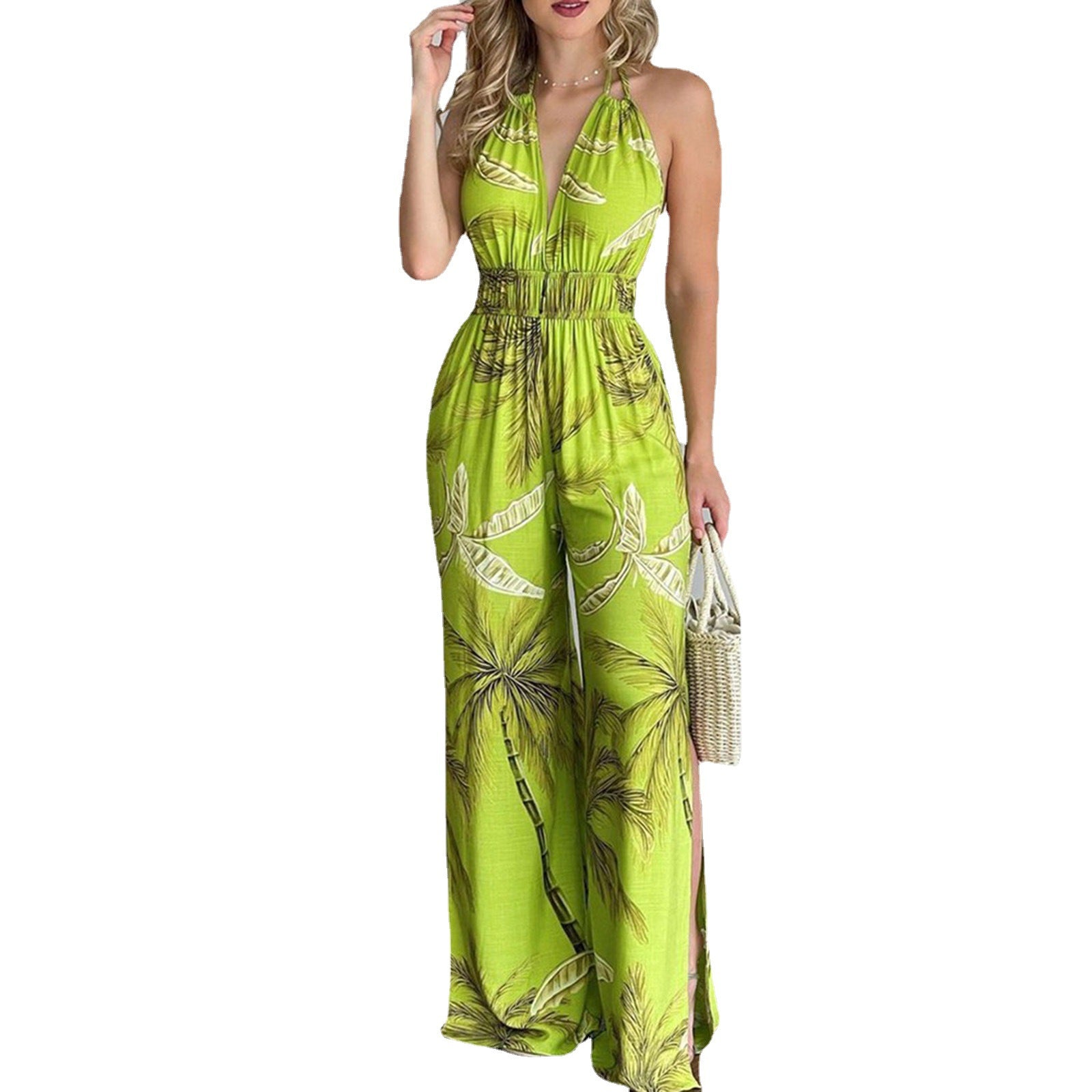 Swing Women's Dress Digital Printing Colorful Jumpsuit