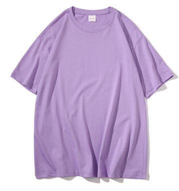 Fashion Women's Solid Color Pullover T-shirt Short Sleeve Wear