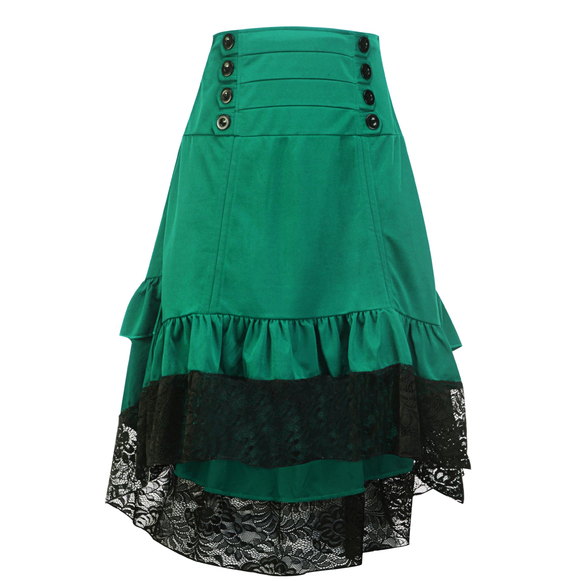 Temperament Commute Retro Women's Lace Drawstring Midi Summer Female Skirt