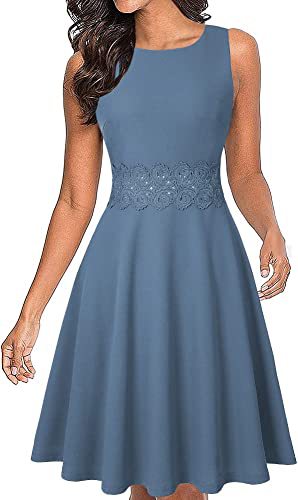 Classic New Round Neck Women's Summer Lace Dress